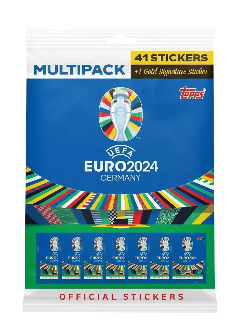 Euro 2024 topps stickers multipack 1 szt. Mix