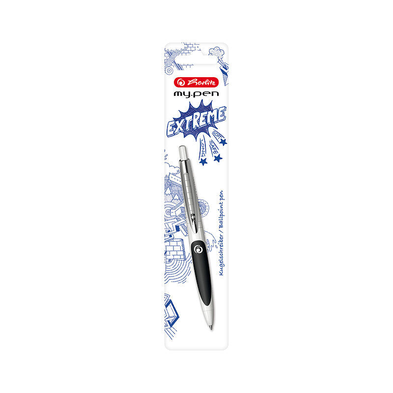 Długopis herlitz my. Pen biały-czarny