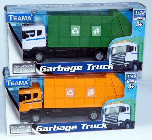 Teama Śmieciarka Scania 1:48 pomarańczowy