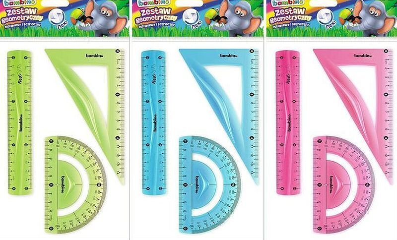 Zestaw geometryczny bambino 3 elementy 20 cm