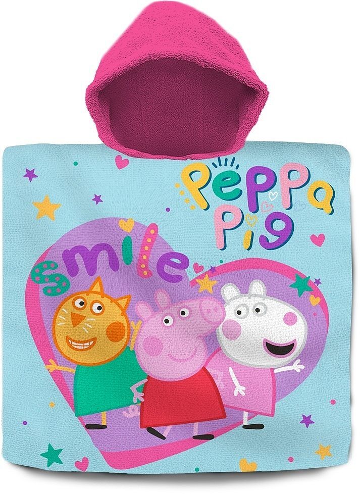 Poncho kąpielowe peppa pig 120x60 cm pp09058