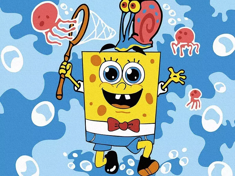 Malowanie po numerach  spongebob