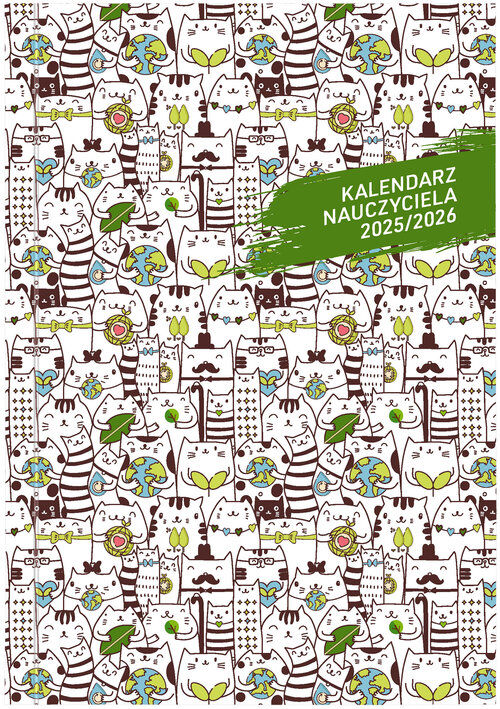 Kalendarz nauczyciela 2025/2026 B5T PCV bezbarwny KOTY