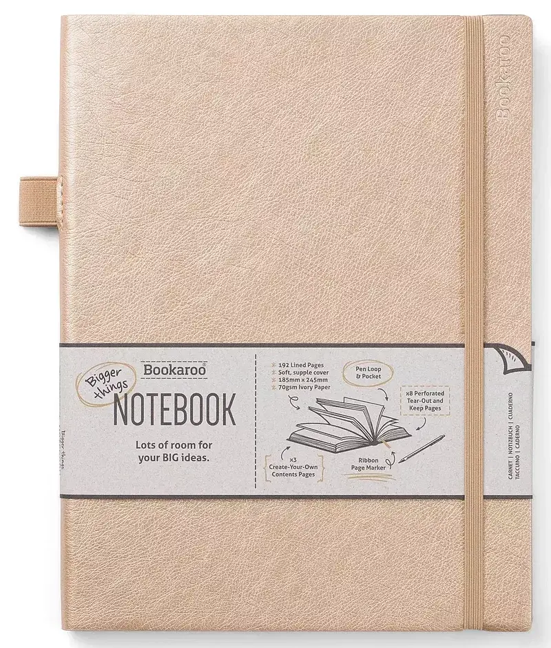 Notatnik bookaroo journal duży złoty