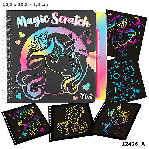 Zestaw mini magic scratch ylvi z jednorożcem 12426a