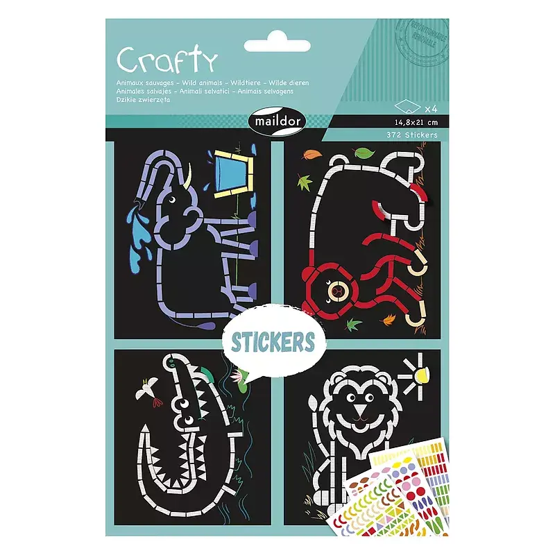 Zestaw kreatywny crafty dzikie zwierzęta