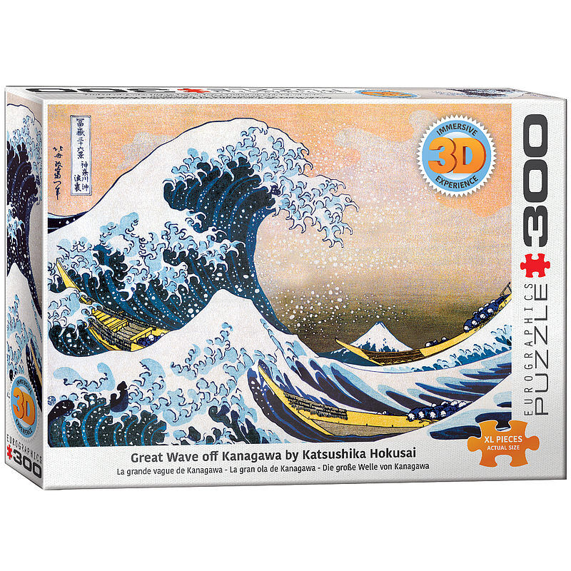 Puzzle 300 3d great wave of kanagawa 6331-1545