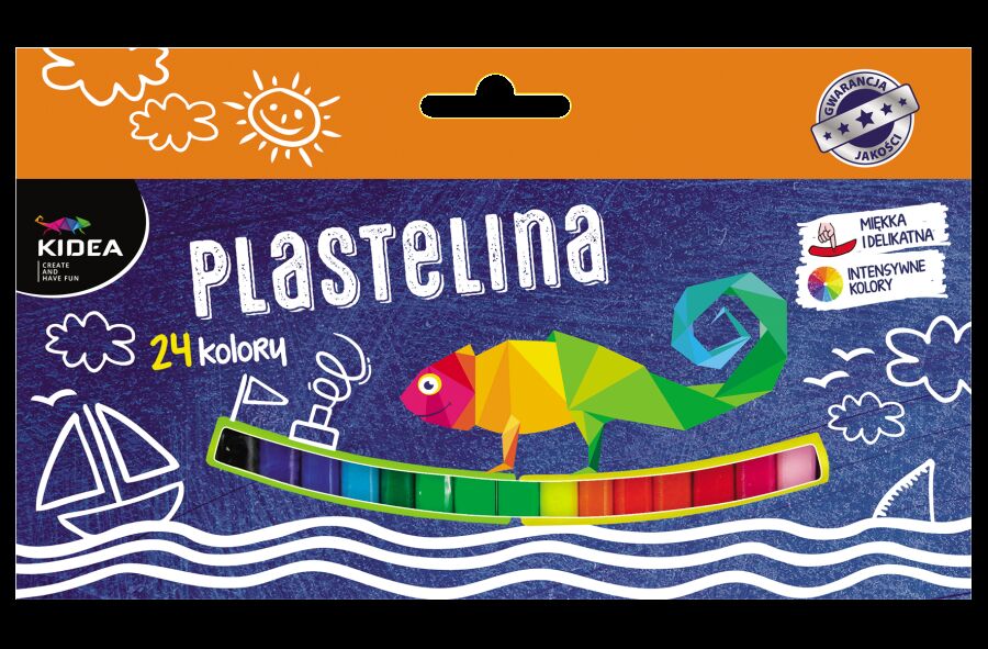 Plastelina mała Kidea 24 kolory