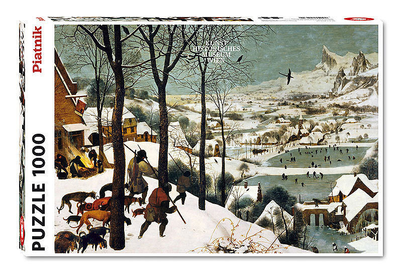 Puzzle 1000 bruegel myśliwi na śniegu