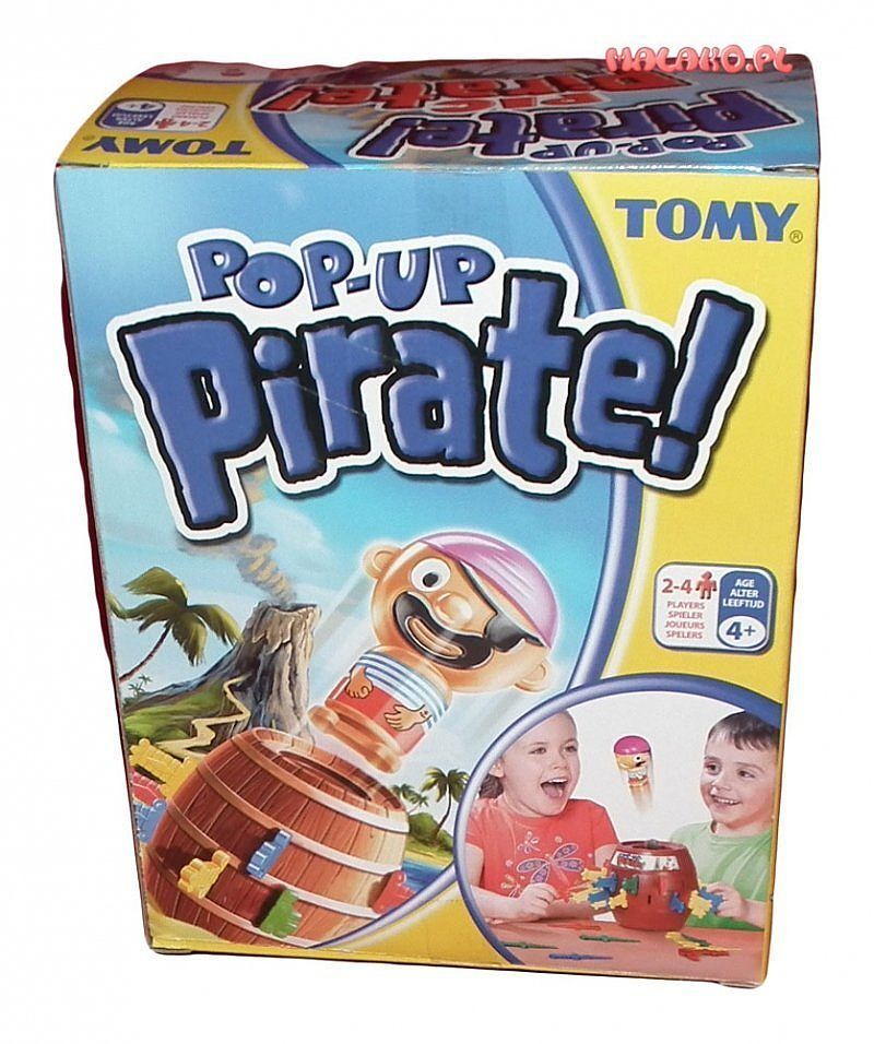 Gra beczka pirata pop up pirat t7028
