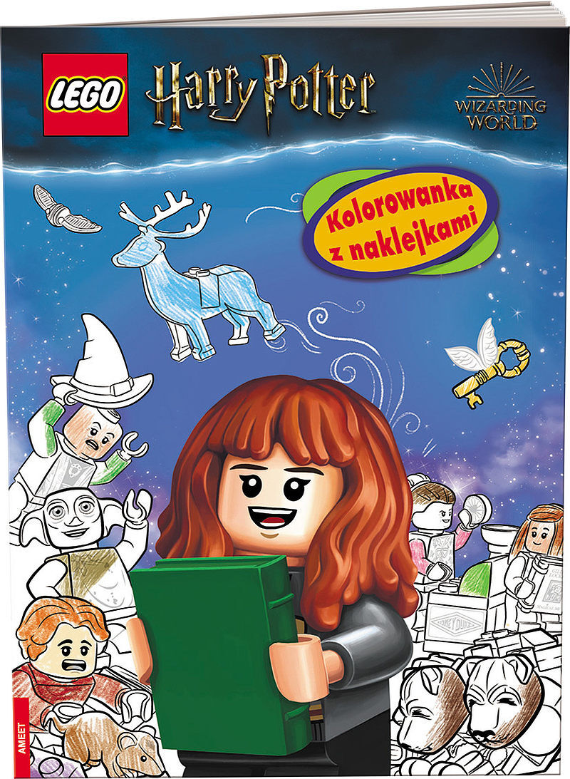 Lego harry potter kolorowanka z naklejkami na-6402