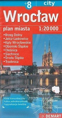 Wrocław. Plan miasta w skali 1:20 000
