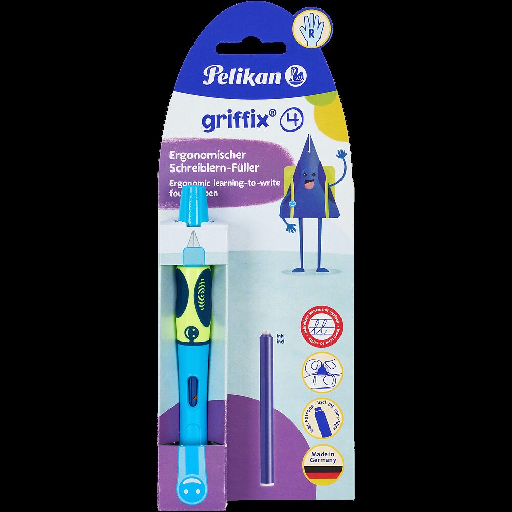 Pióro wieczne Pelikan Griffix Neon Fresh Blue blister
