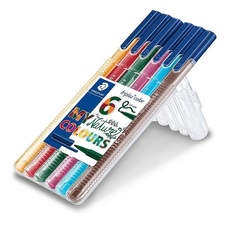 Flamaster triplus 1 mm 6 kolorów w etui staedtler