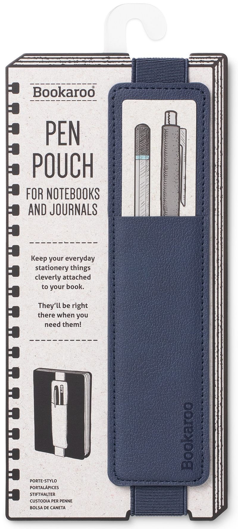 Uchwyt na długopis granatowy if bookaroo pen pouch