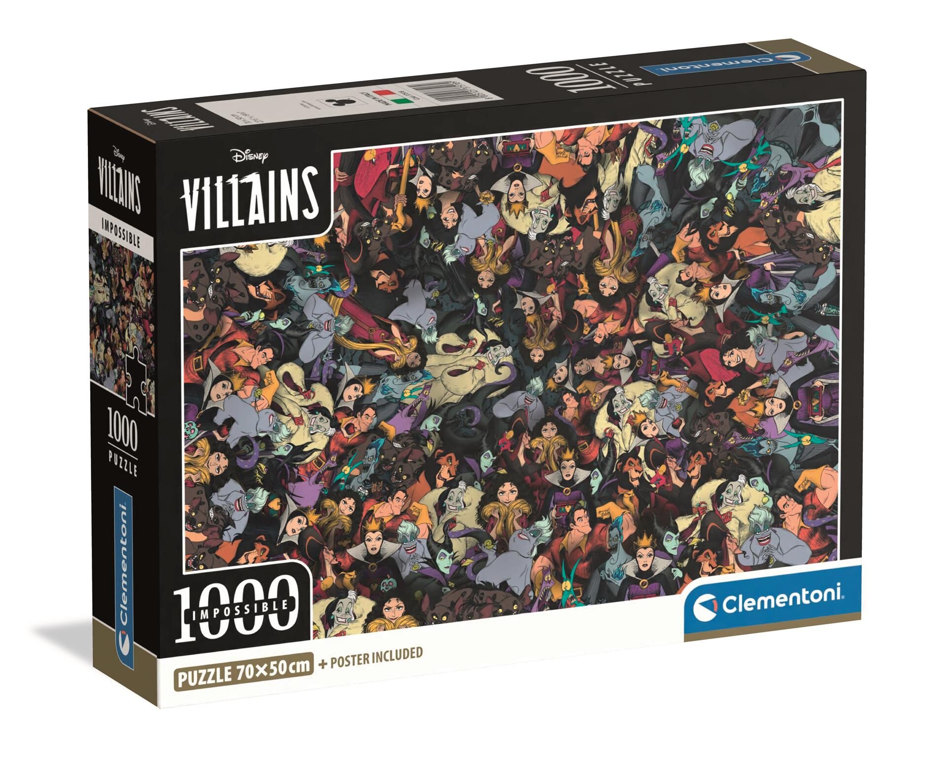 Puzzle 1000 Compact Impossible ! Disney Villains 37518