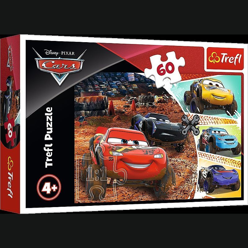 Puzzle 60 zygzak mcqueen z przyjaciółmi cars 3 17327