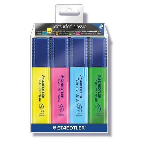 Zakreślacz Staedtler Textsurfer classic 4 kolory