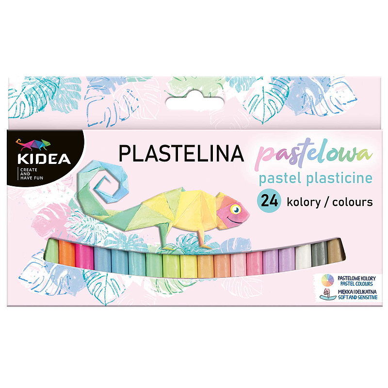 Plastelina kidea pastelowe 24 kolory