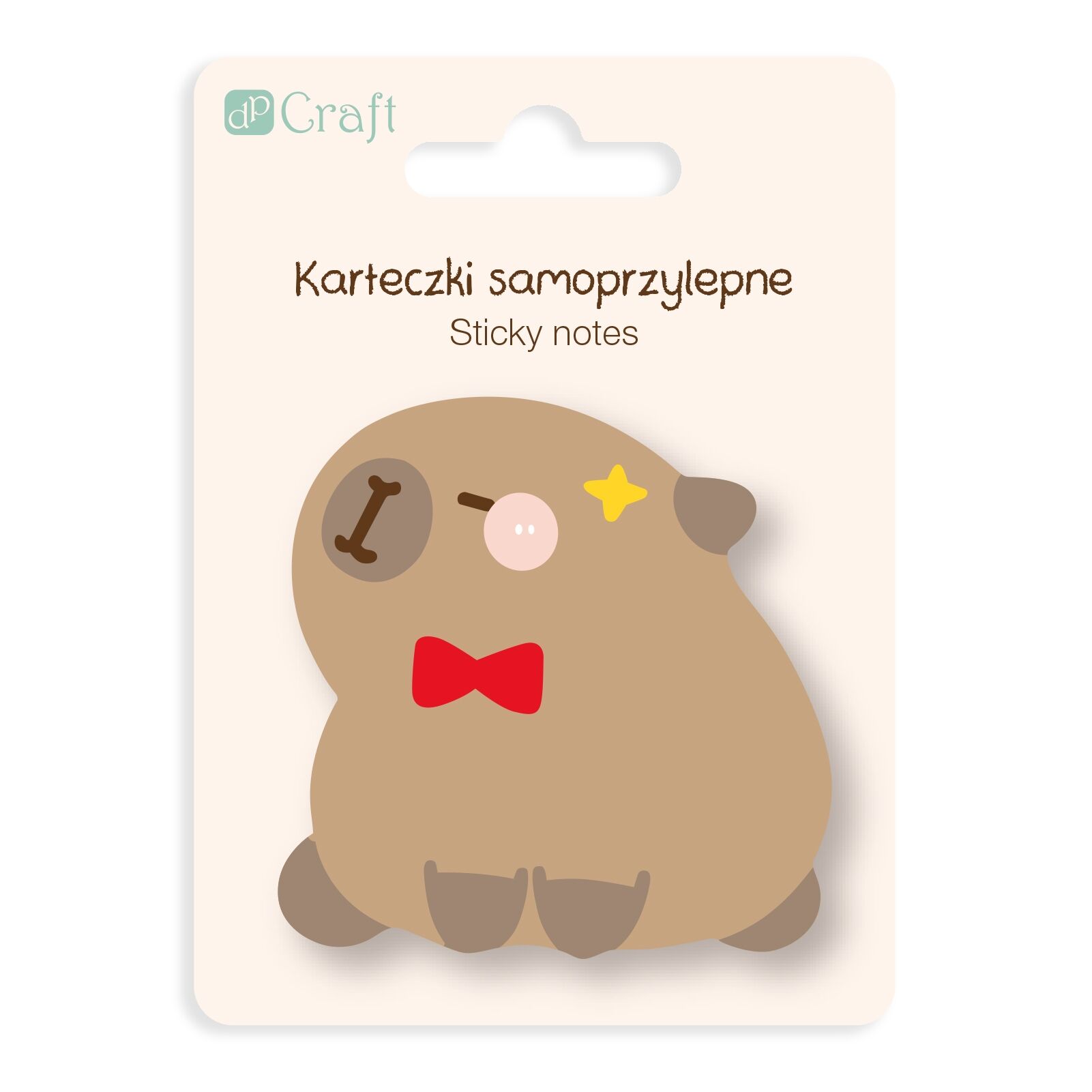 Karteczki samoprzylepne Kapibara Muszka 6,2x 6 cm 30k.