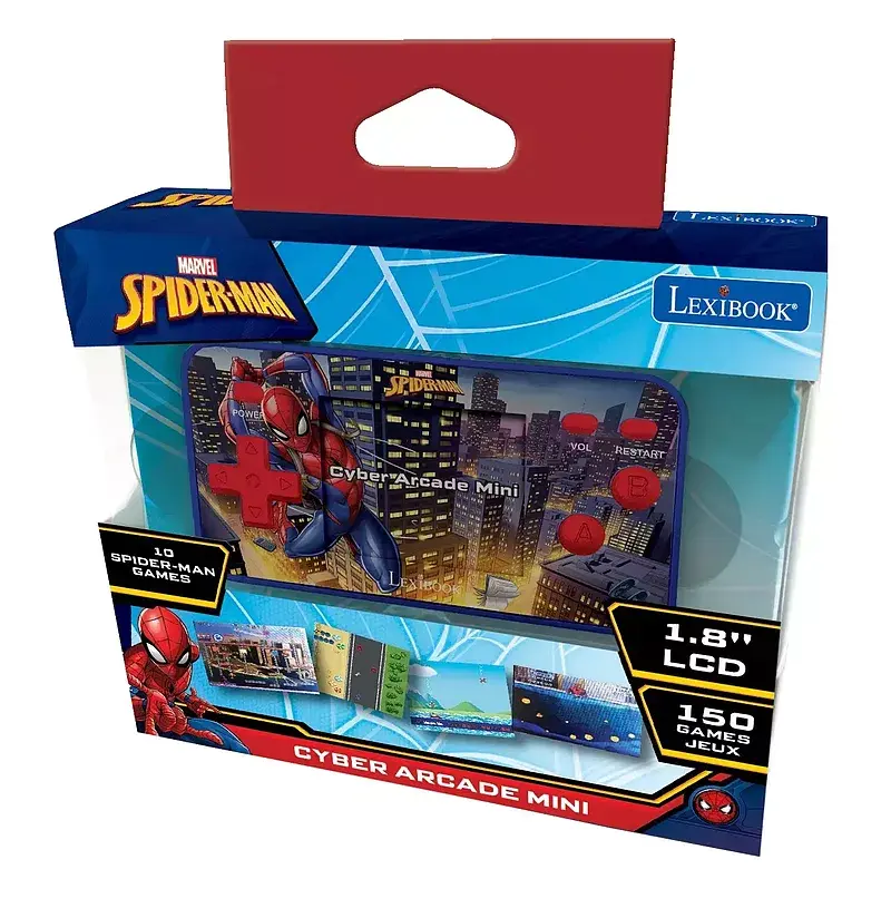 Konsola podręczna cyber arcade® pocket spider-man ekran 1,8'' 150 gier w tym. 10 ze spider-manem jl1895sp