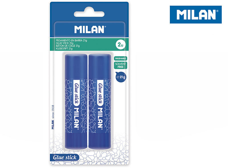 Klej w sztyfcie 21 g MILAN, 2 sztuki na blistrze