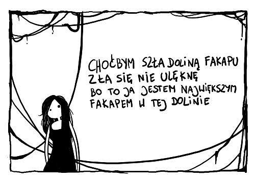 kubek średni - Choćbym szła doliną fakapu zła się nie ulęknę bo to ja jestem największym fakapem w tej dolinie