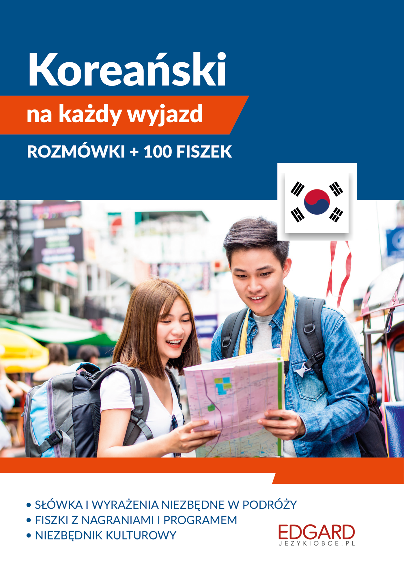Pakiet. Koreański na każdy wyjazd. Rozmówki + 100 fiszek