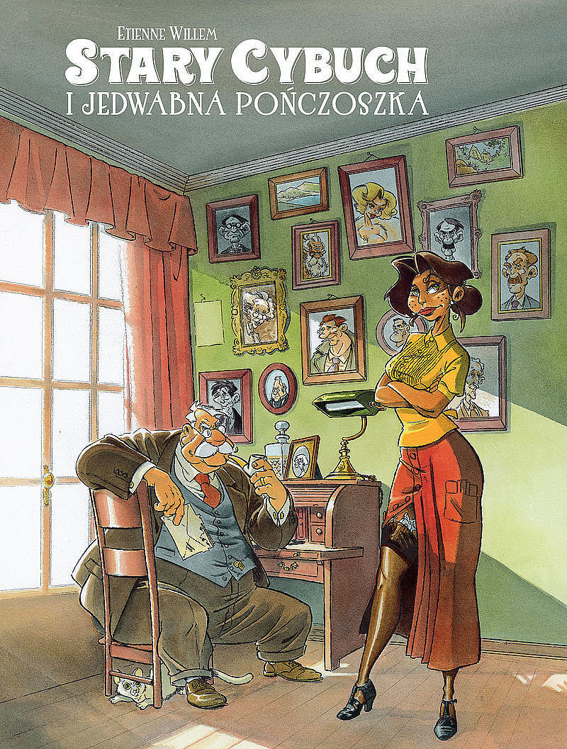 Stary cybuch i jedwabna pończoszka