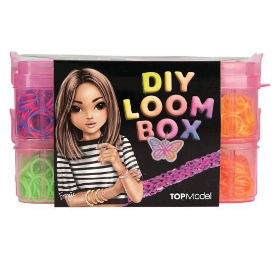 Zestaw gumek do robienia bransoletek Top Model Loom Box 14124A