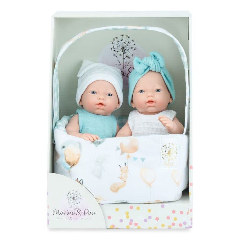 Lalki hiszpańskie bliźniaki Mini Golosinas 21cm Marina & Pau 0216