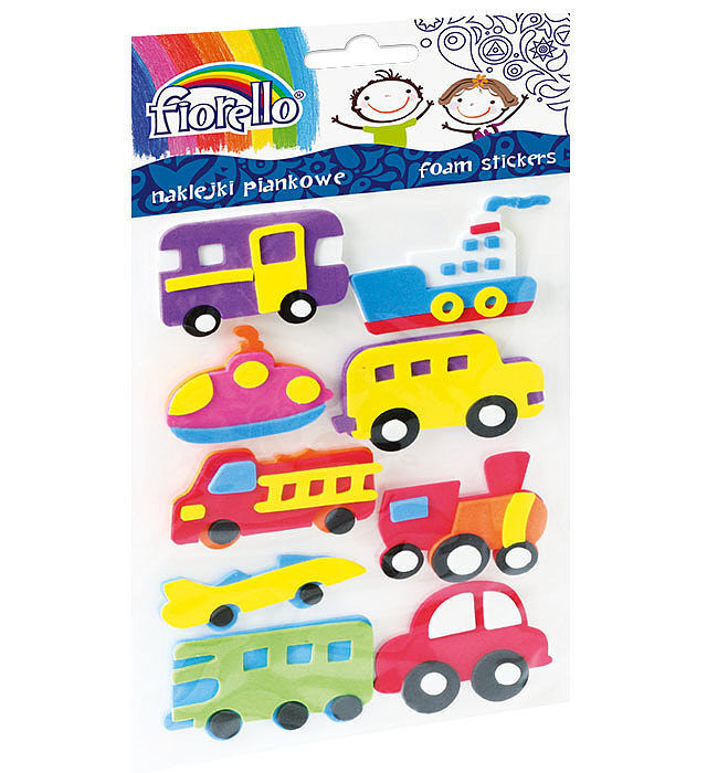 Naklejki piankowe pojazdy fiorello  gr-np129