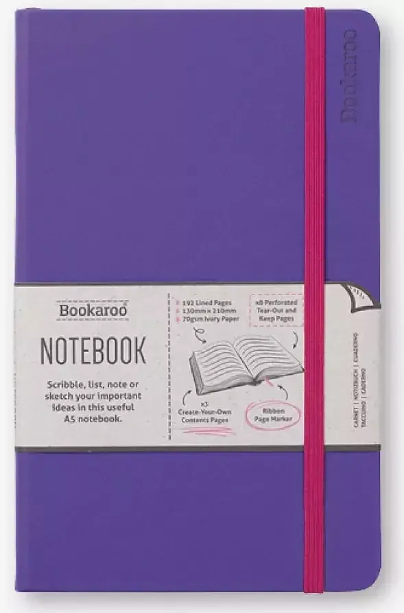 Notatnik a5 bookaroo journal fioletowy
