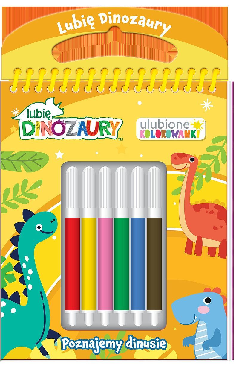 Lubię Dinozaury. Ulubione kolorowanki cz. 1 Poznajmy dinusie