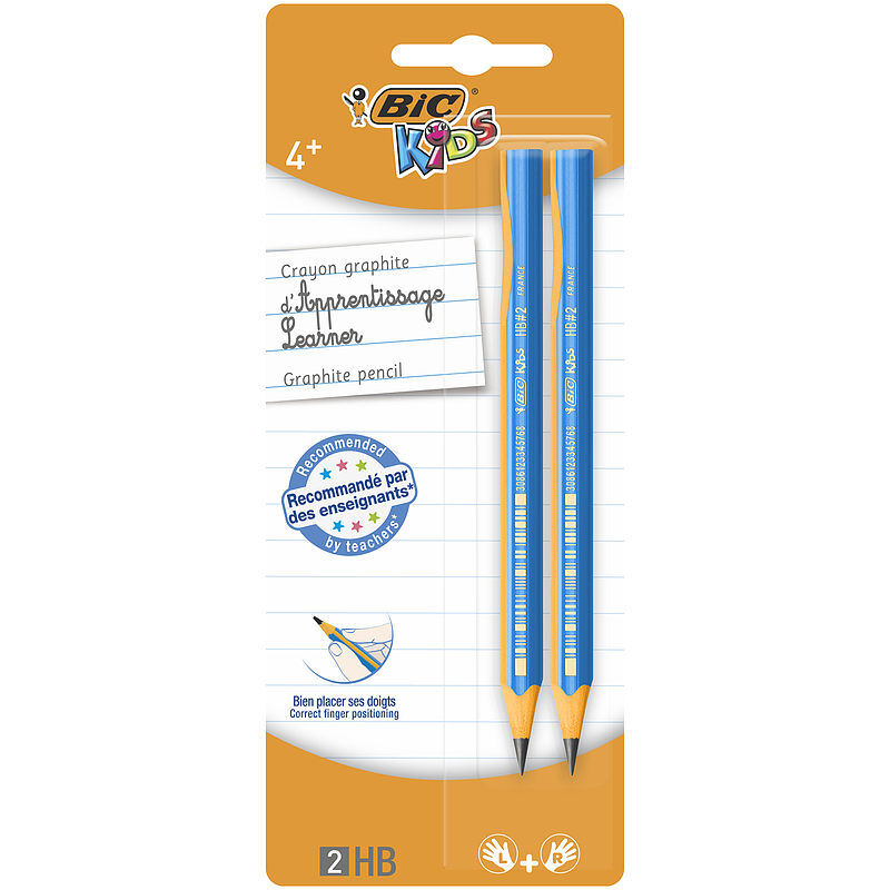 Ołówek bez gumki bic kids evolution hb blister 2szt