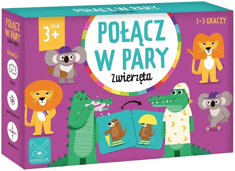 Gra połącz w pary zwierzęta