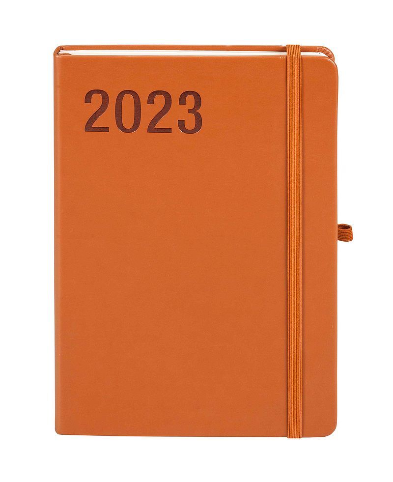 Kalendarz 2023 minimalizm a5 brązowy tns