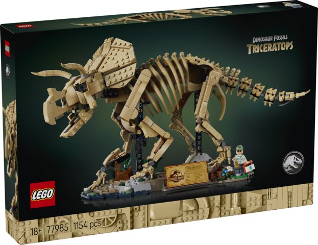 LEGO Jurassic World Szkielety Dinozaurów Triceratops 77985