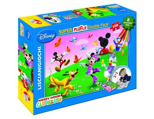 Puzzle dwustronne Myszka Miki 108 + mazaki