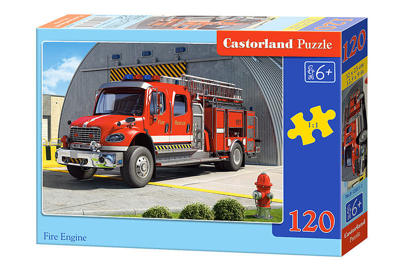 Puzzle 120 wóz strażacki