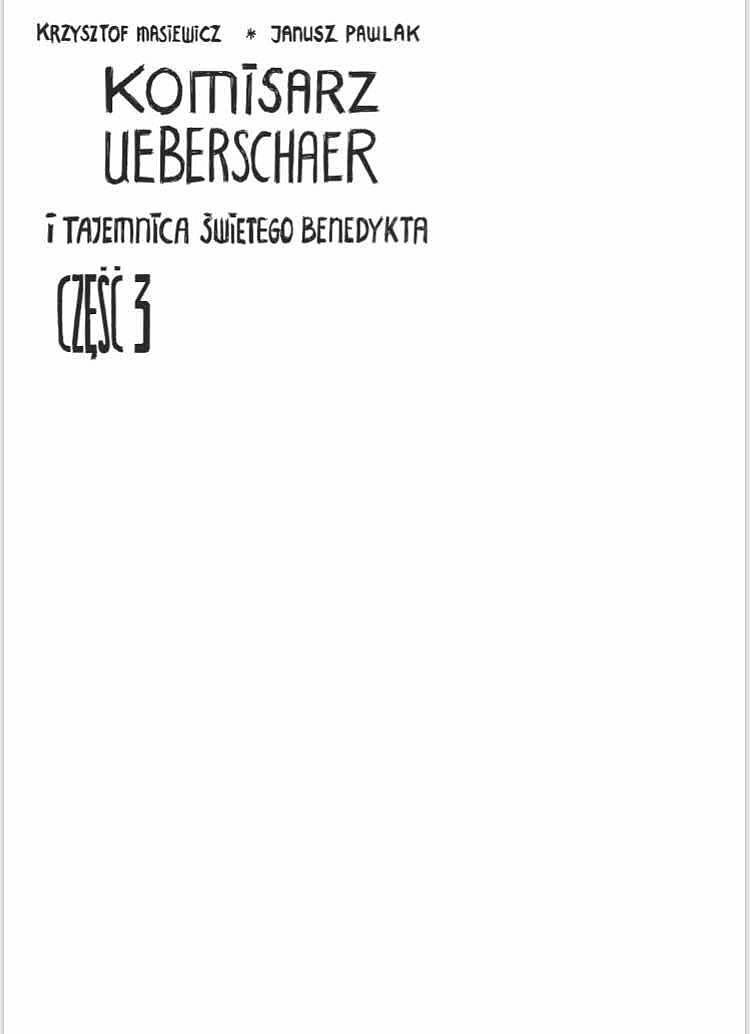 Komisarz Ueberschaer - 3 - i Tajemnica Świętego Benedykta cz. 3 (okładka blank)
