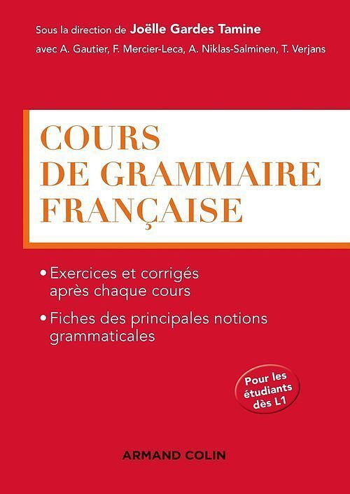 Cours de grammaire francaise podręcznik do gramatyki języka francuskiego+ klucz