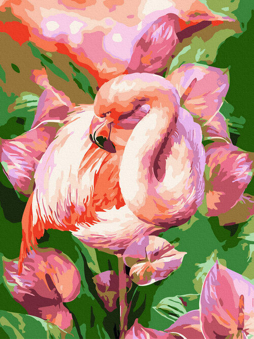 Malowanie po numerach 30x40cm Flaming
