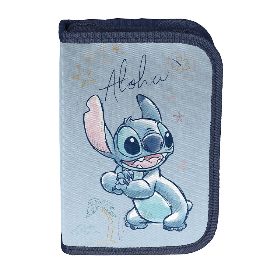 Piórnik z wyposażeniem Stitch Blue Aloha DS26UU-P001