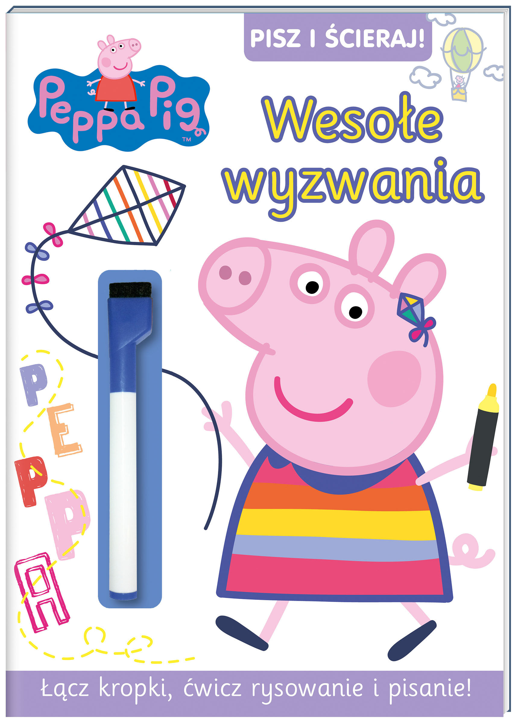 Peppa Pig Pisz i ścieraj! Wesołe wyzwania