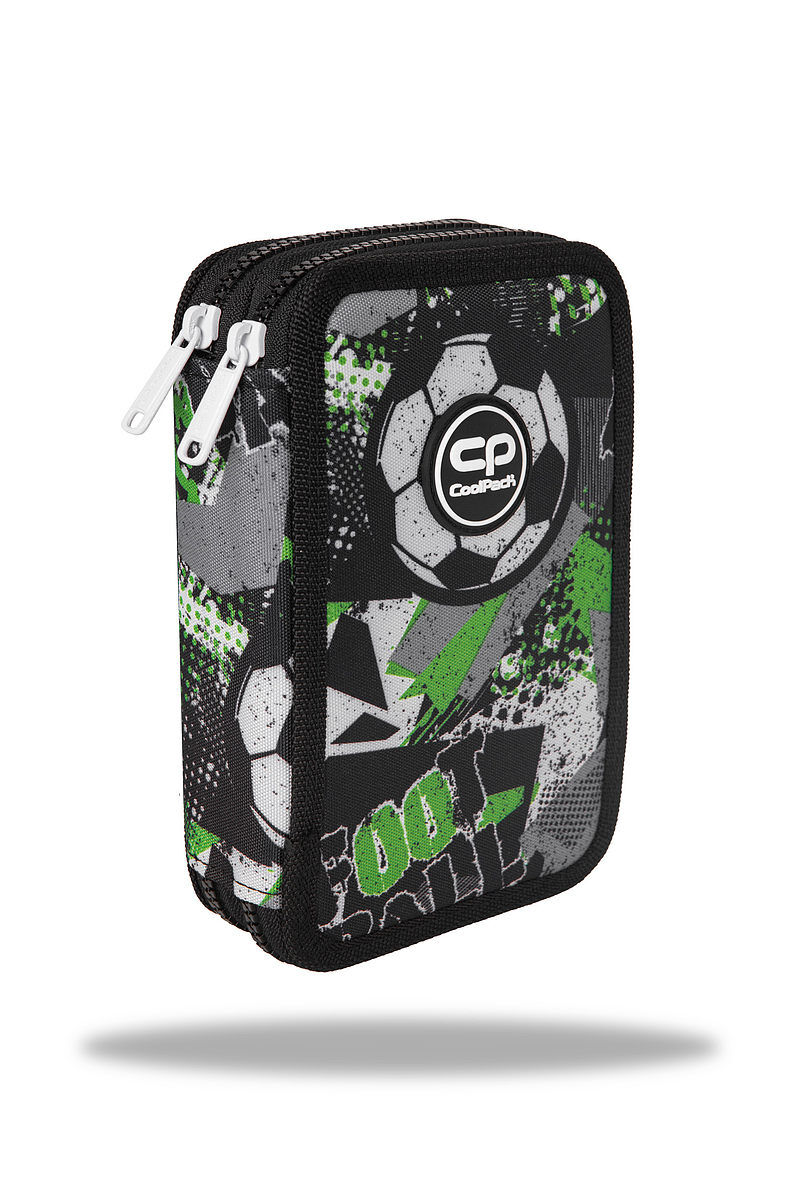 Piórnik 2-komorowy z wyposażeniem coolpack jumper 2 let`s gol