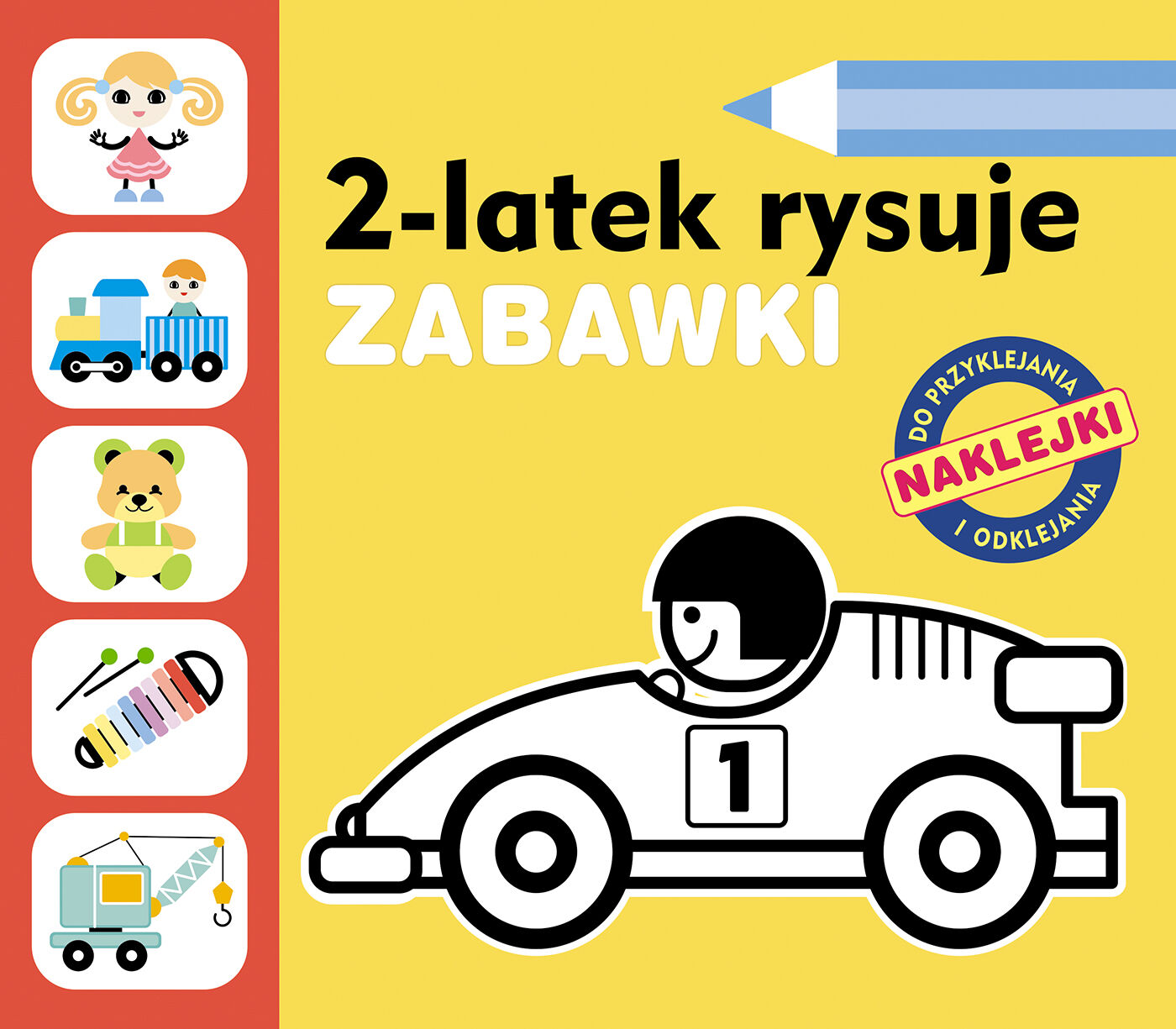 2-latek rysuje. Zabawki