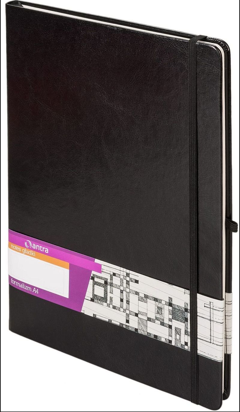 Formalizm A4 Notes gładki czarny