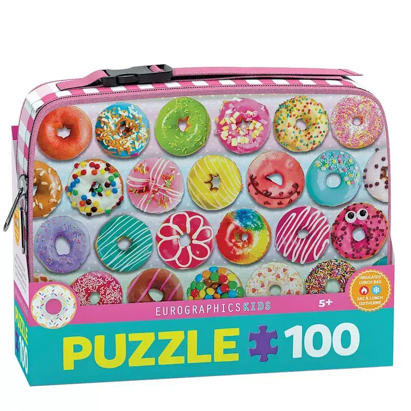 Puzzle 100 z lunch box  delightful donuts 9100-5825