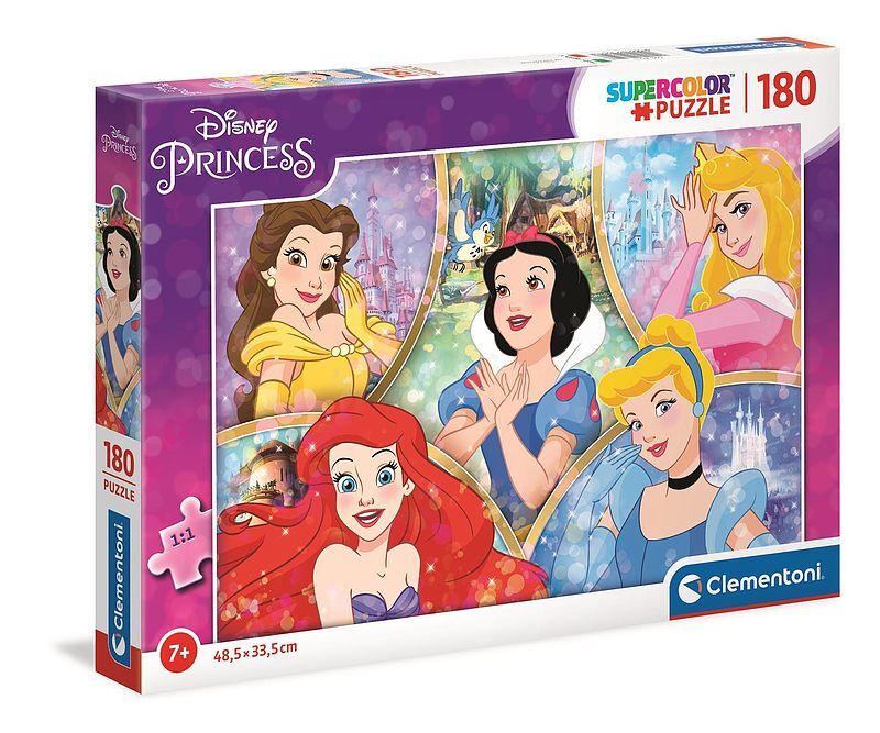 Puzzle 180 super color księżniczki 29311